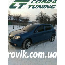 Вітровики на Renault Sandero/Stepway від 2013 Кобра Тюнинг накладні