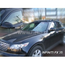 Вітровики на Infiniti FX 2003-2009 передні Heko вставні під ущільнювач