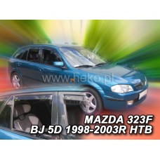 Вітровики на Mazda 323 1998-2003 Heko вставні під ущільнювач