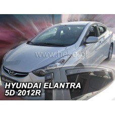 Вітровики на Hyundai Elantra 2011-2016 Heko вставні під ущільнювач