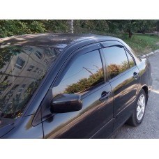 Вітровики на Mitsubishi Lancer 2003-2007 Sedan Кобра Тюнинг накладні