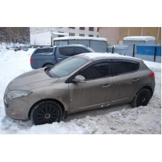 Вітровики на Renault Megane 2008-2016 HB Кобра Тюнинг накладні