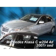 Вітровики на Mercedes W-204 2007-2014 Sedan Heko вставні під ущільнювач