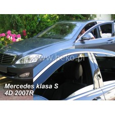 Вітровики на Mercedes S W-221 2006-2013 Heko вставні під ущільнювач