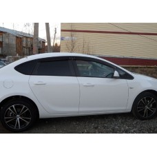 Вітровики на Opel Astra J 2009-2016 Sedan Кобра Тюнинг накладні
