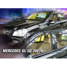 Вітровики на Mercedes GL 164 2006-2013 Heko вставні під ущільнювач