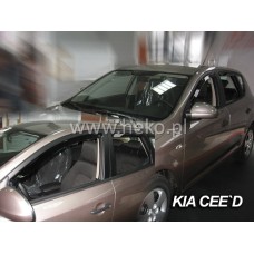 Вітровики на Kia Cee`d 2007-2012 передні Heko вставні під ущільнювач