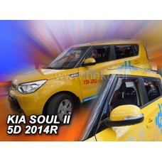 Вітровики на Kia Soul від 2014 Heko вставні під ущільнювач