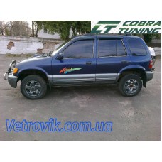 Вітровики на Kia Sportage 1994-2004 Кобра Тюнинг накладні
