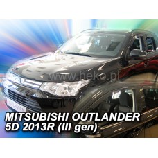 Вітровики на Mitsubishi Outlander від 2012 Heko вставні під ущільнювач