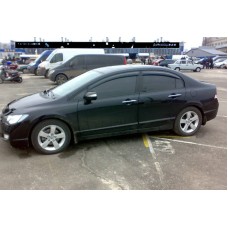 Вітровики на Honda Civic 2006-2012 Sedan Кобра Тюнинг накладні