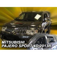 Вітровики на Mitsubishi Pajero Sport 2009-2015 Heko вставні під ущільнювач