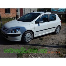 Вітровики на Peugeot 307 від 2002 HB Heko вставні під ущільнювач