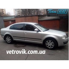 Вітровики на Skoda Superb 2001-2008 Heko вставні під ущільнювач
