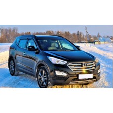 Вітровики на Hyundai Santa Fe 2012-2018 Кобра Тюнинг накладні