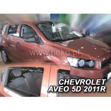 Вітровики на Chevrolet Aveo від 2011 HB Heko вставні під ущільнювач Вітровики на Chevrolet Aveo від 2011 HB Heko вставні під ущільнювач
