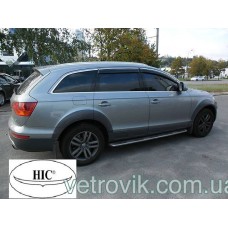 Дефлектори вікон Audi Ku 7 2005-2015 HIC — з хромованою смугою Дефлектори вікон Audi Ku 7 2005-2015 HIC — з хромованою смугою