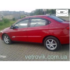 Дефлектори вікон Chery A3/M11 2008+ HIC — накладні Дефлектори вікон Chery A3/M11 2008+ HIC — накладні