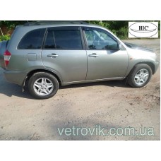 Дефлектори вікон Chery Tyho 2006-2013 HIC — накладні