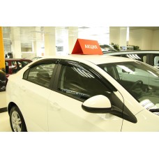 Дефлектори вікон Chevrolet Aveo 2011+ HIC — накладні Дефлектори вікон Chevrolet Aveo 2011+ HIC — накладні
