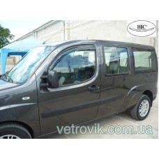 Дефлектори вікон Fiat Doblo 2000-2010 HIC — накладні