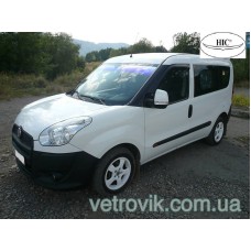 Дефлектори вікон Fiat Doblo 2010+ HIC — накладні
