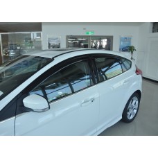 Дефлектори вікон Ford Focus / 2011+ HIC — накладні