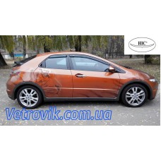 Дефлектори вікон Honda Tsyvyk 2006-2012 HIC — накладні Дефлектори вікон Honda Tsyvyk 2006-2012 HIC — накладні