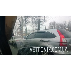 Дефлектори вікон Honda Tsrv 2006-2012 HIC — з хромованою смугою