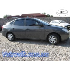 Дефлектори вікон Hyundai Elantra 2007-2011 HIC — накладні Дефлектори вікон Hyundai Elantra 2007-2011 HIC — накладні