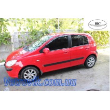 Дефлектори вікон Hyundai Hetts 2003+ HIC — накладні Дефлектори вікон Hyundai Hetts 2003+ HIC — накладні