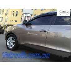 Дефлектори вікон Hyundai Aiyks35 2010+ HIC — накладні