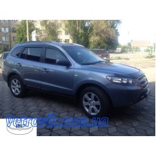 Дефлектори вікон Hyundai Santa Fe 2006-2012 HIC — накладні Дефлектори вікон Hyundai Santa Fe 2006-2012 HIC — накладні