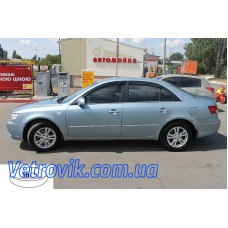 Дефлектори вікон Hyundai Sonata 2004-2010 HIC — накладні Дефлектори вікон Hyundai Sonata 2004-2010 HIC — накладні