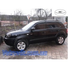 Дефлектори вікон Hyundai Tukson 2004-2010 HIC — накладні Дефлектори вікон Hyundai Tukson 2004-2010 HIC — накладні