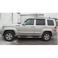 Дефлектори вікон Jeep Lyberty 2008-2013 HIC — накладні Дефлектори вікон Jeep Lyberty 2008-2013 HIC — накладні