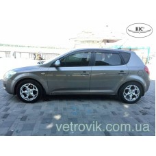 Дефлектори вікон Kia Syyd 2007-2012 HIC — накладні Дефлектори вікон Kia Syyd 2007-2012 HIC — накладні
