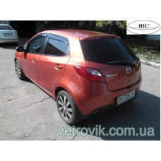 Дефлектори вікон Mazda 2 2007-2015 HIC — накладні