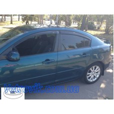 Дефлектори вікон Mazda 3 2003-2009 HIC — накладні