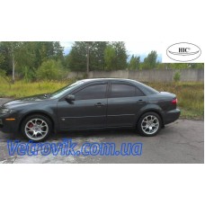 Дефлектори вікон Mazda 6 2002-2007 HIC — накладні
