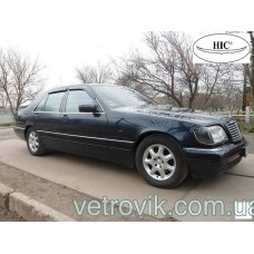 Дефлектори вікон Mercedes-Benz Es-Klass V-140 1991-1998 HIC — накладні Дефлектори вікон Mercedes-Benz Es-Klass V-140 1991-1998 HIC — накладні