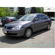 Дефлектори вікон Mitsubishi Lanser 2003-2007 HIC — накладні Дефлектори вікон Mitsubishi Lanser 2003-2007 HIC — накладні