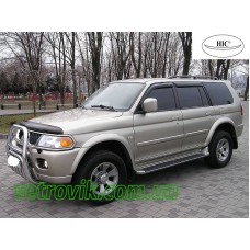 Дефлектори вікон Mitsubishi Padzhero Sport 1996-2009 HIC — накладні