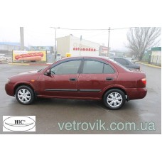 Дефлектори вікон Nissan Almera 2000-2006 HIC — накладні