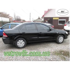 Дефлектори вікон Nissan Almera 2006+ HIC — накладні