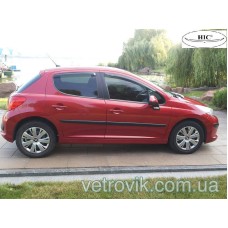 Дефлектори вікон Peugeot 207 2006+ HIC — накладні