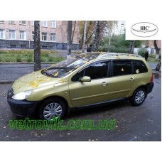 Дефлектори вікон Peugeot 307 2002+ HIC — накладні