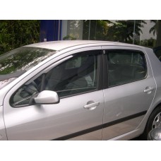 Дефлектори вікон Peugeot 307 2002+ HIC — накладні
