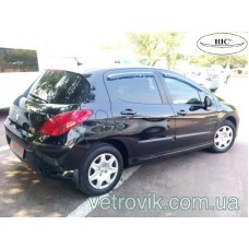Дефлектори вікон Peugeot 308 2007+ HIC — накладні Дефлектори вікон Peugeot 308 2007+ HIC — накладні
