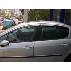 Дефлектори вікон Peugeot 407 2004+ HIC — накладні